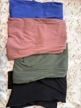 Avia Women’s Medium Leggings - Blue, Dusty Rose, Olive & Black